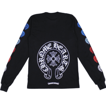 Chrome Hearts Multi Color Horseshoe Long Sleeve Shirt_Back