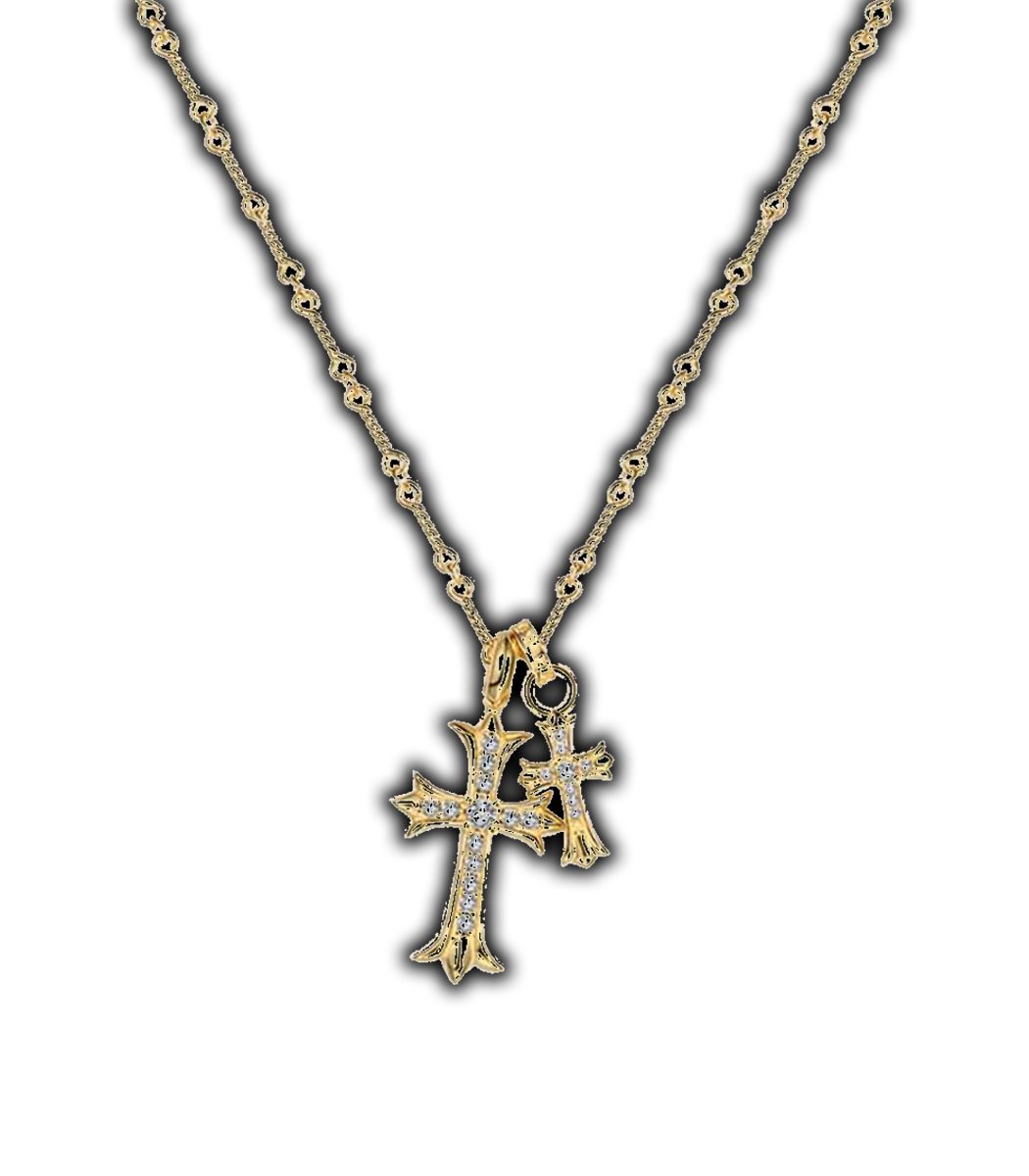 Chrome Hearts Baby Fat Luxury Diamond Necklace