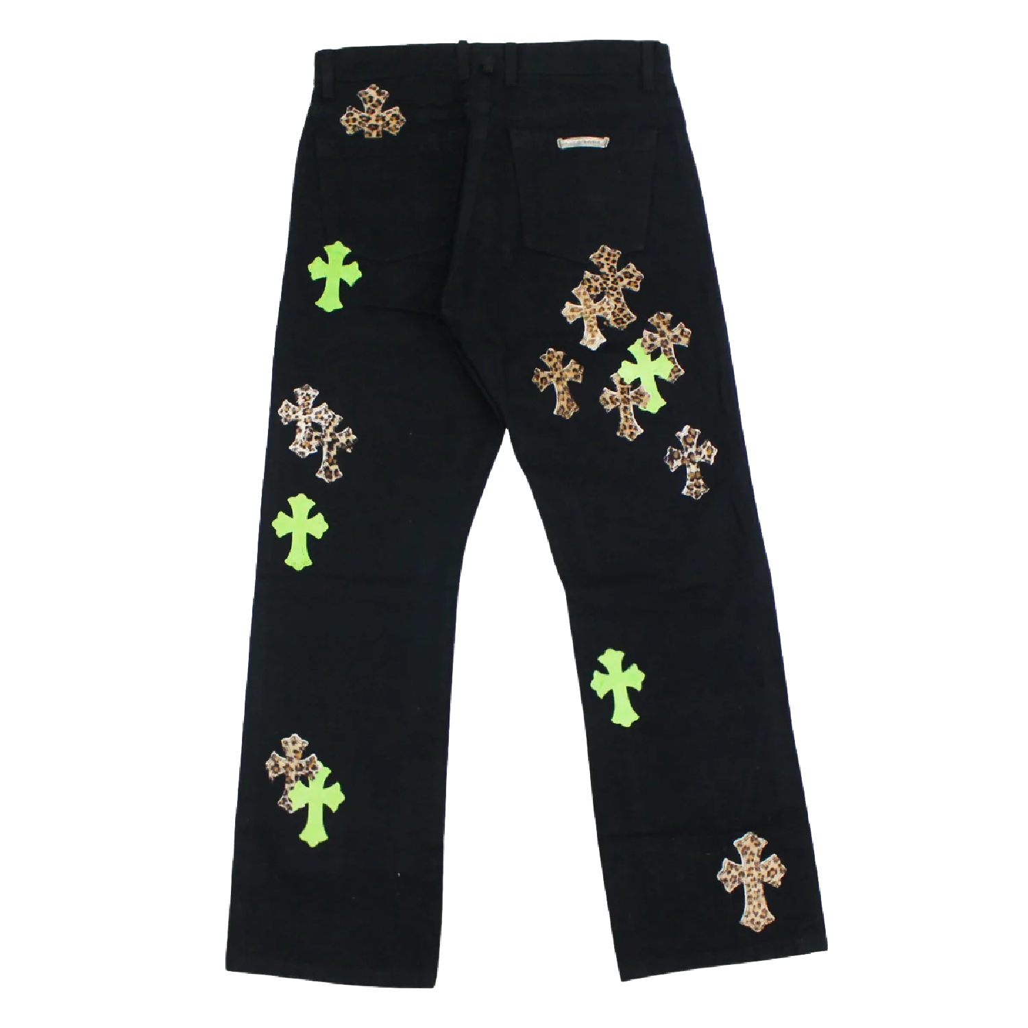 Chrome Hearts Leather Patches Jeans - Image 2