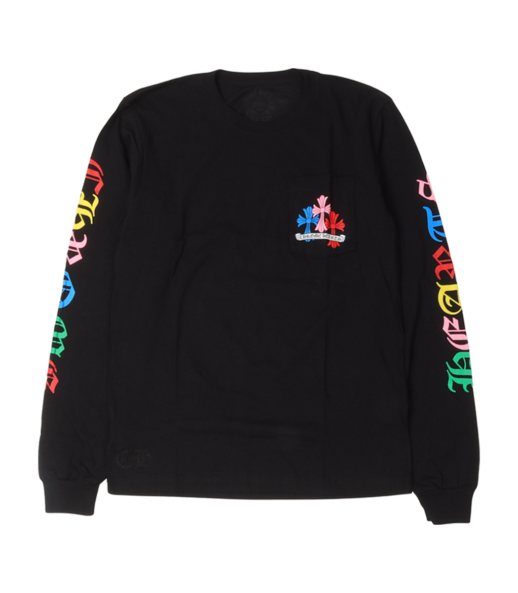 Chrome Hearts Multicolor Cross Long Sleeve T-Shirt
