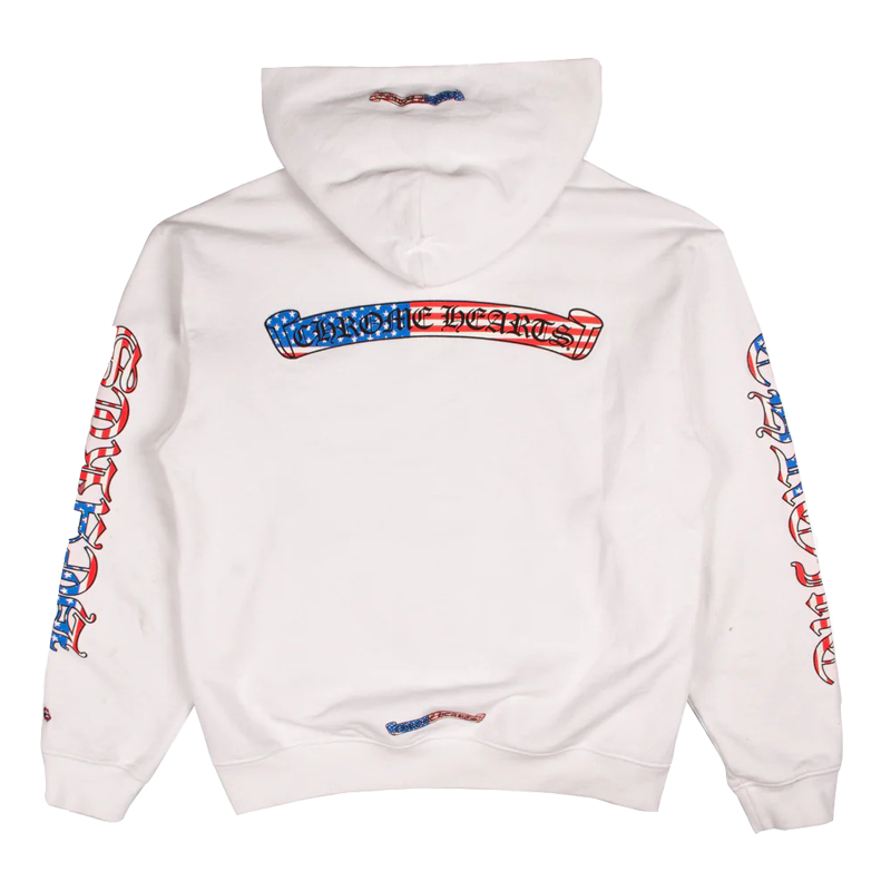 Chrome Hearts Ameriericana Scroll Logo Hoodie - Image 2